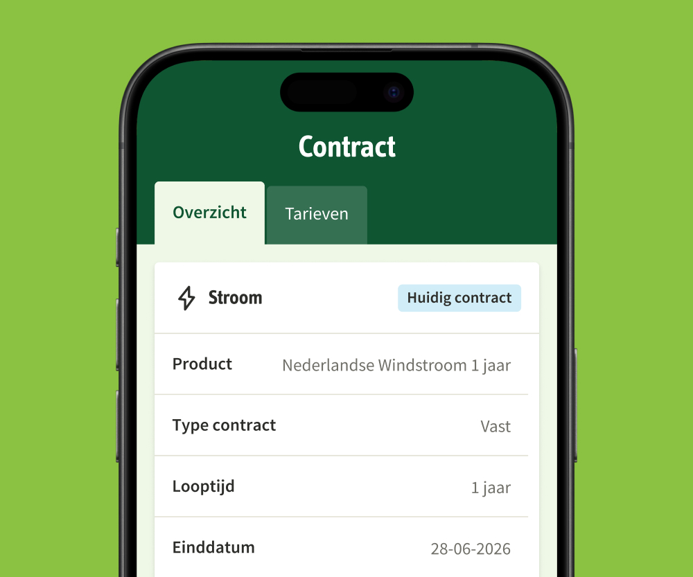 Mijn Greenchoice, een energiecontract staat open