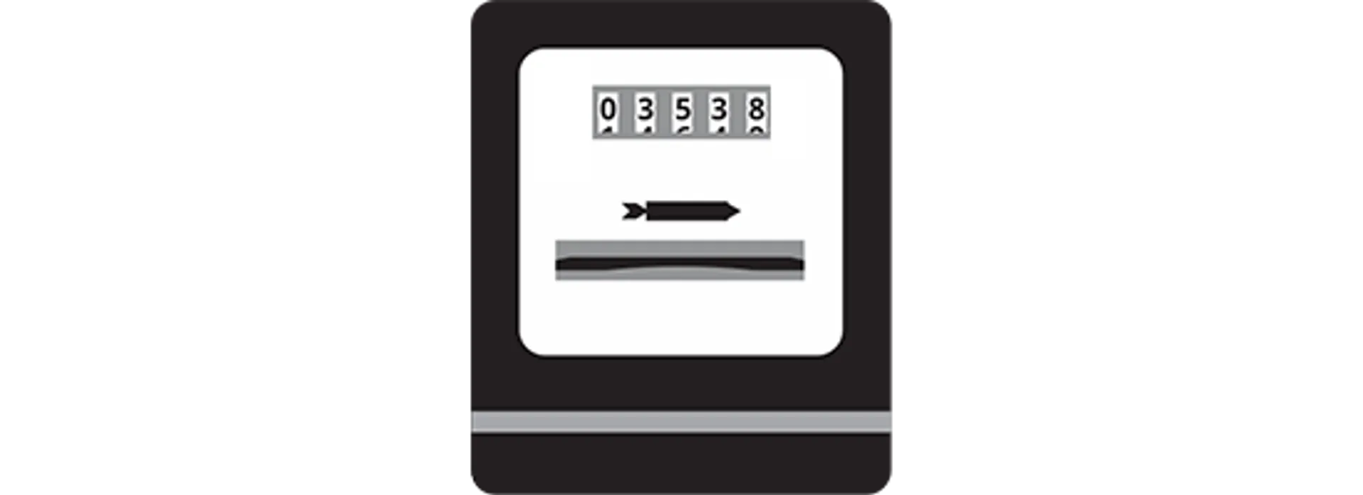 Analoge enkele meter voor stroom