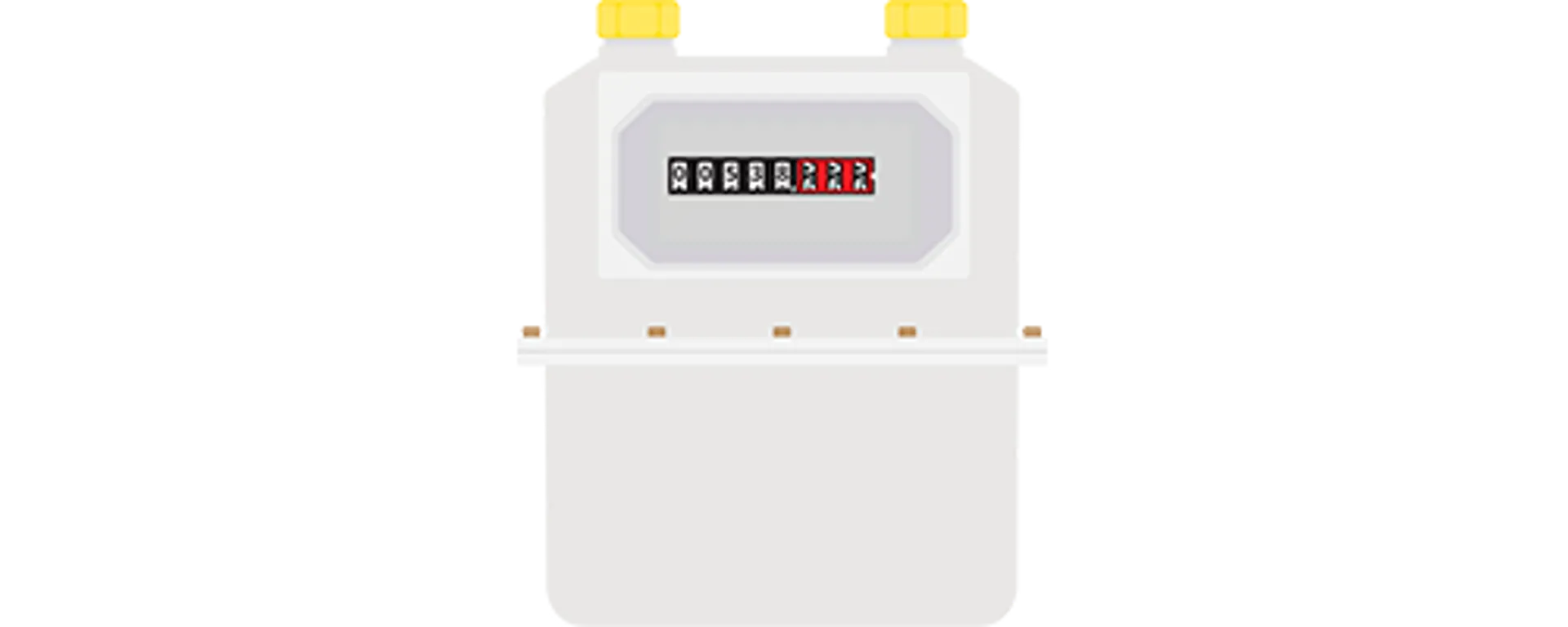 Analoge meter voor gas